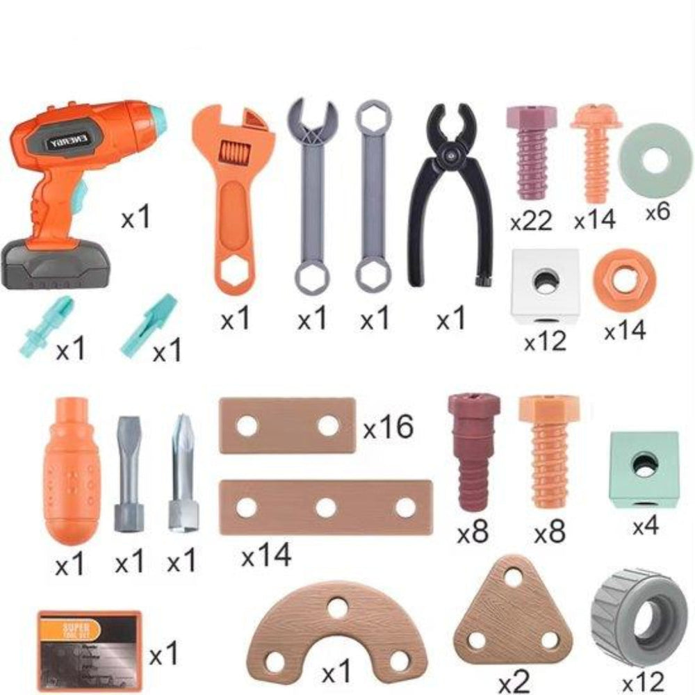 Zestaw Narzędzi dla Dzieci – Zabawkowy Toolset z Walizką (3+ Lata)
