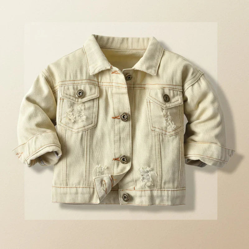 Dziecięca Kurtka Jeansowa Candy Color – Lekka Kurtka Denim | 6-12M-7L