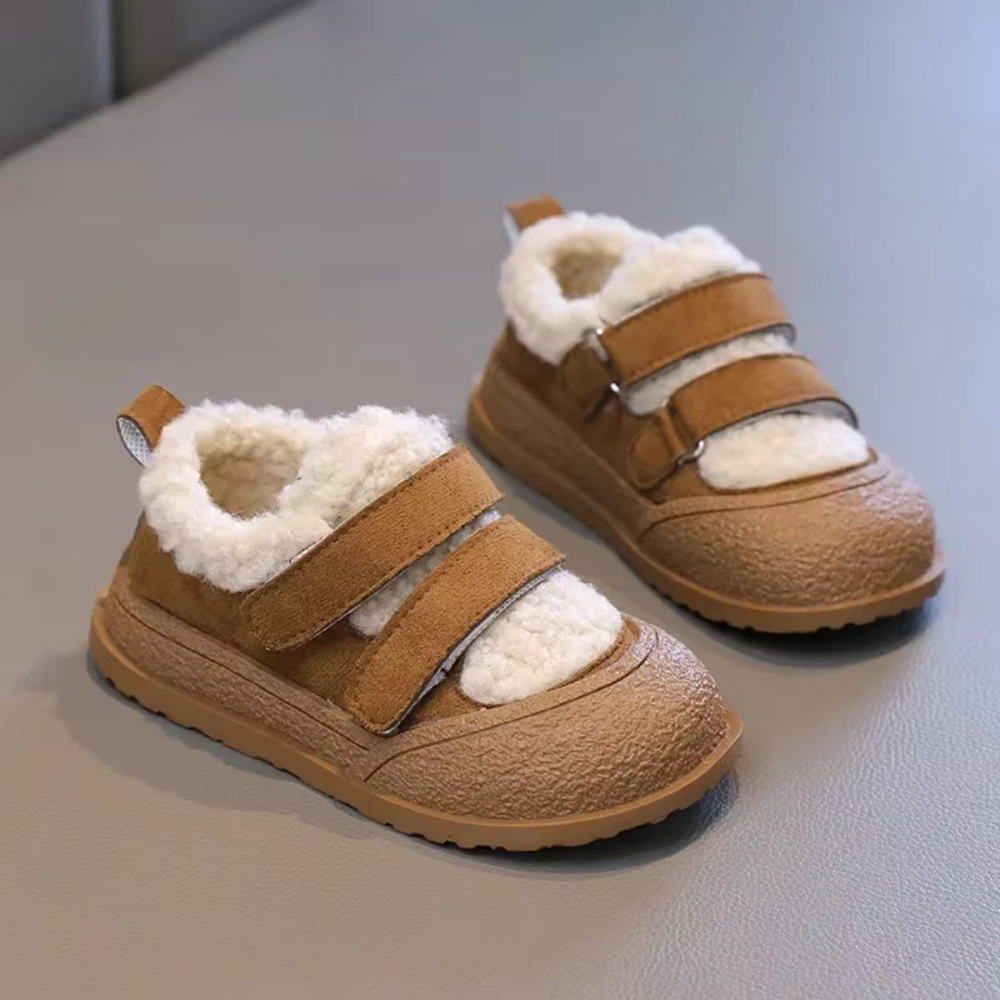 Dziecięce Sneakersy Ocieplane – Wygodne Buty na Rzepy dla Maluchów i Dzieci – Unisex Buty Zimowe
