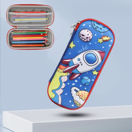 GalaxyPouch 3D Piórnik – Pojemny Szkolny Piórnik dla Dzieci z Wyjątkowym Kosmicznym Designem