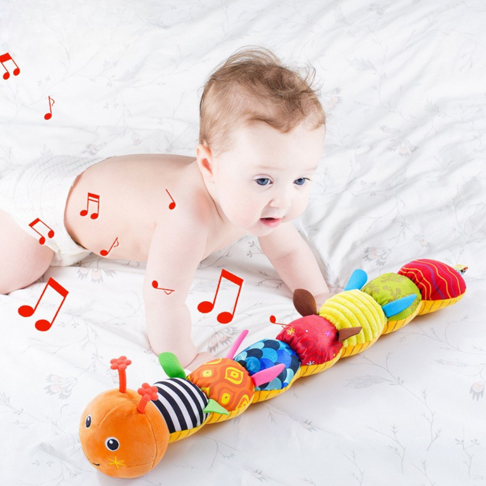 Zabawka dla Niemowląt 0+ – Muzyczna Gąsienica z Dźwiękiem i Stymulacją Sensoryczną