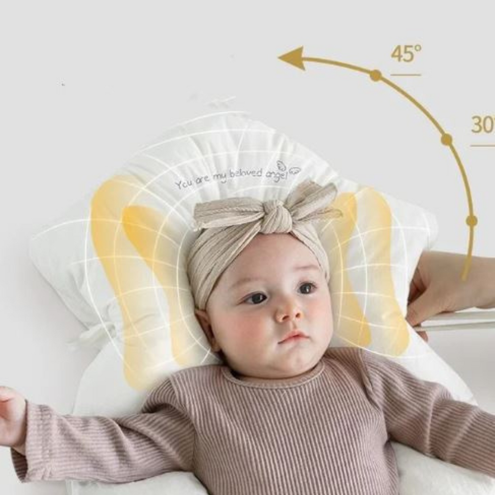 Ergonomiczna Poduszka dla Niemowląt – Miękka i Przewiewna Poduszka do Spania dla Dziecka