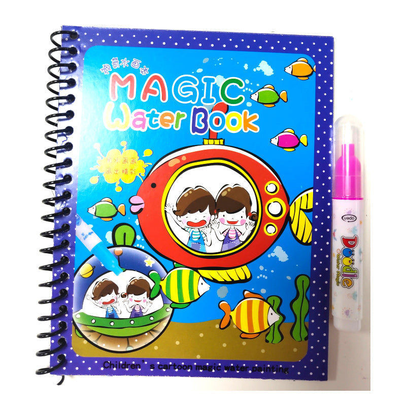 AquaSketch WonderBook – Magiczna Wielokrotnego Użytku Wodna Kolorowanka dla Dzieci