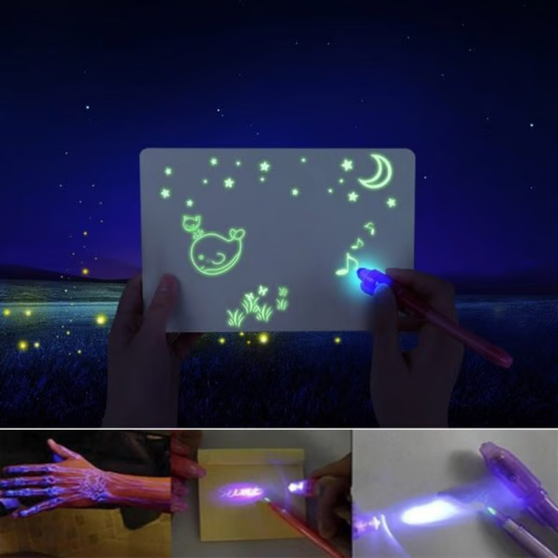 Kidvanta Play LumiDraw Tablet do Rysowania dla Dzieci – Wielokrotnego Użytku Edukacyjna Tablica Rysunkowa od 2 Lat