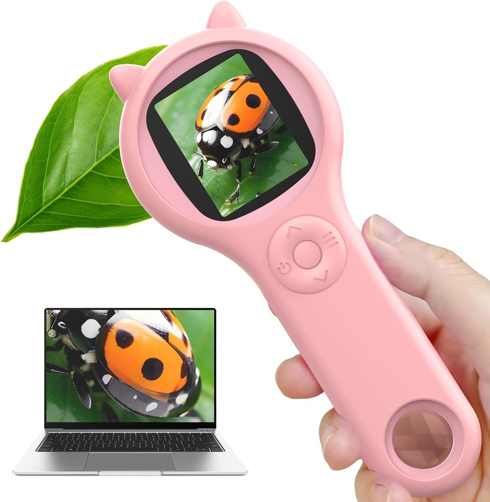 Cyfrowy Mikroskop dla Dzieci 250x Zoom – Zabawka Edukacyjna HD 6+ Lat