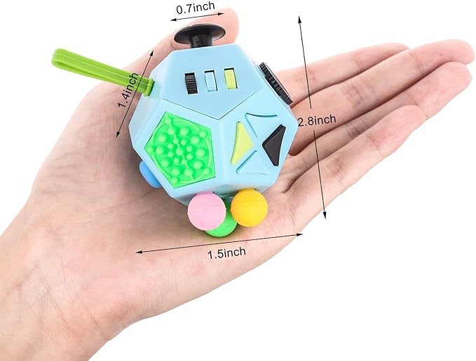 Fidget Cube – Zabawka Antystresowa 12-w-1 dla Dzieci i Dorosłych