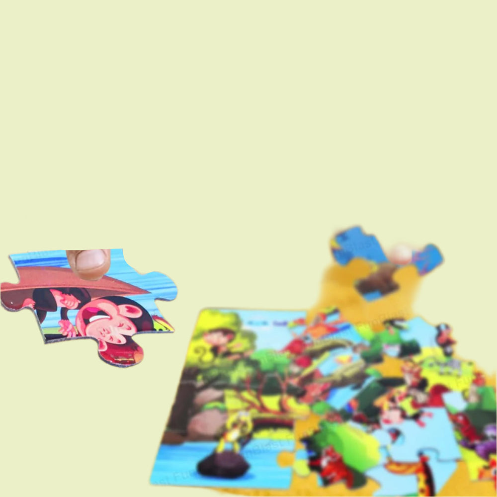 Puzzle Dla Dzieci Dzikie Zwierzęta – 24 Elementy Zabawka Edukacyjna 3+