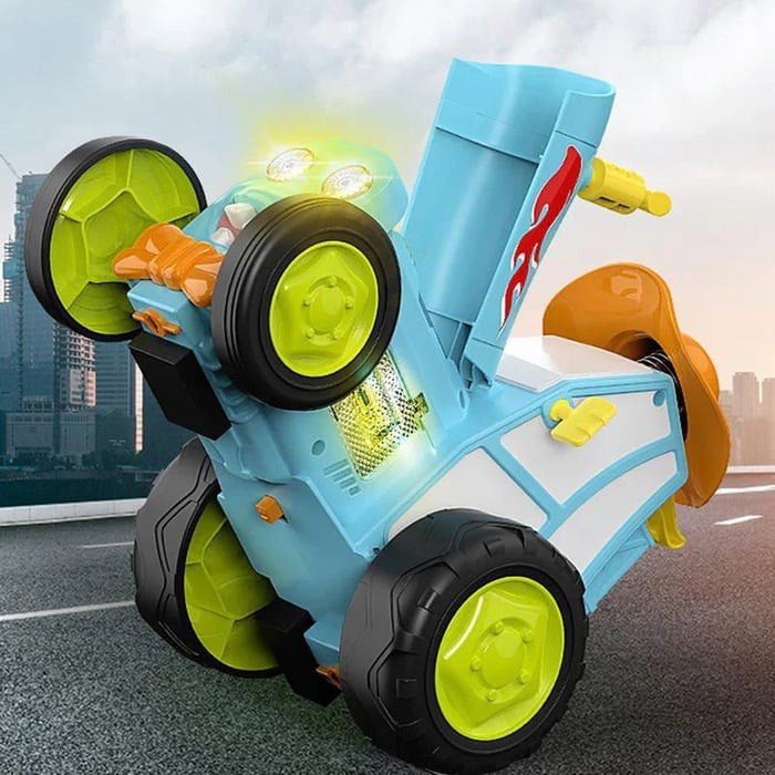 TurboTwist Samochód Kaskaderski – Zdalnie Sterowany z Efektami Świetlnymi i Muzyką – Obroty 360° i Tańczące Ruchy
