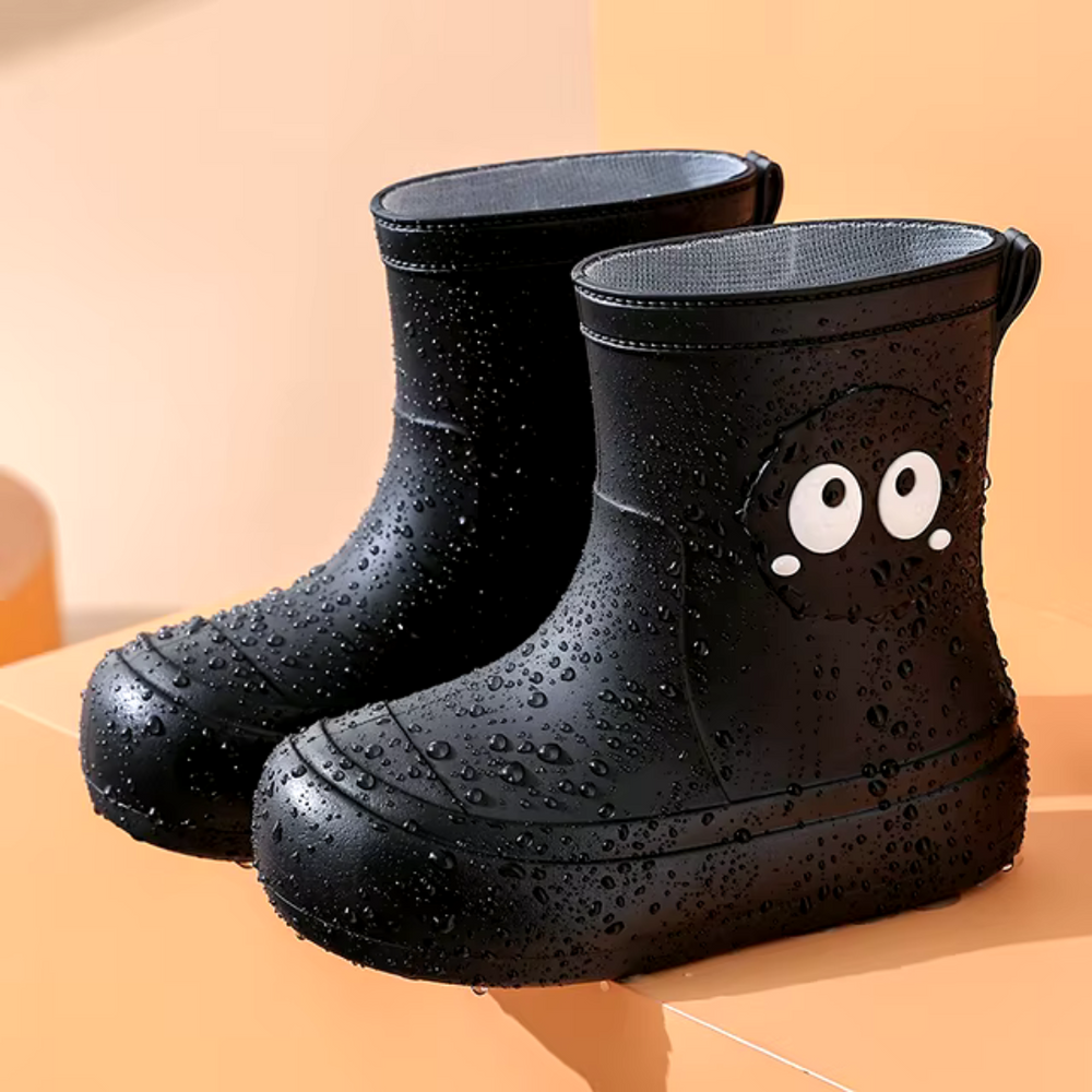 SunnyStep Kalosze Dziecięce z Motywem Kreskówkowym – Wodoodporne, Antypoślizgowe i Zabawny Design