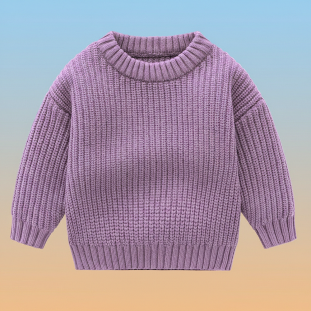Veluro Kids CozyNest Sweter Dziecięcy – Ciepły Dzianinowy Sweter Zimowy dla Niemowląt i Małych Dzieci (Rozmiar 66–130)