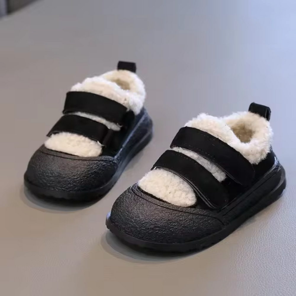Dziecięce Sneakersy Ocieplane – Wygodne Buty na Rzepy dla Maluchów i Dzieci – Unisex Buty Zimowe
