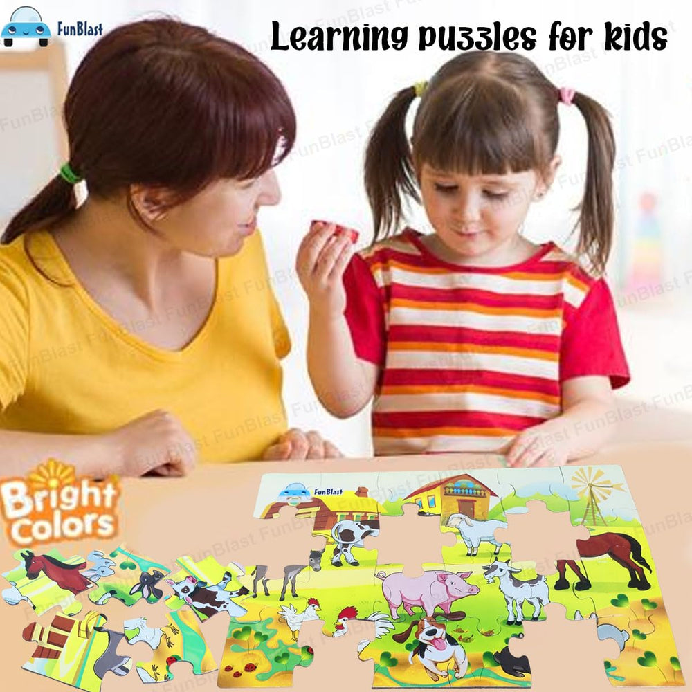 Puzzle Zwierzęta 30 Elementów – Edukacyjne Puzzle dla Dzieci od 3 Lat