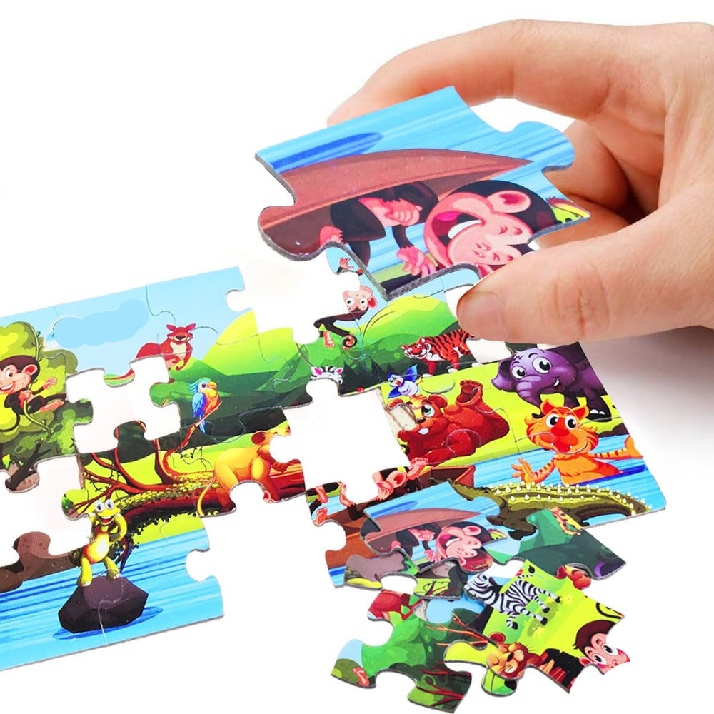 Puzzle Dla Dzieci Dzikie Zwierzęta – 24 Elementy Zabawka Edukacyjna 3+