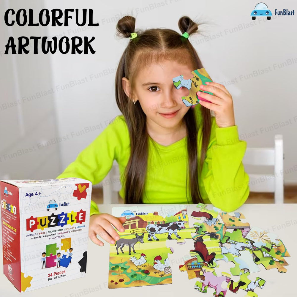 Puzzle Zwierzęta 30 Elementów – Edukacyjne Puzzle dla Dzieci od 3 Lat