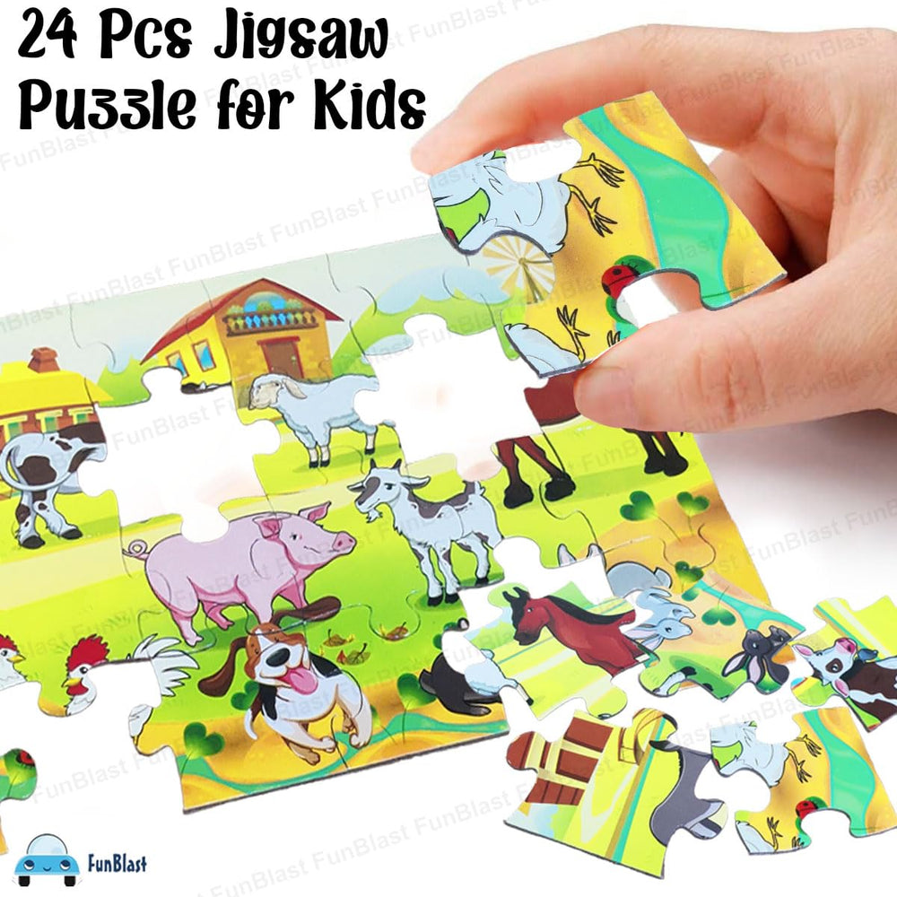 Puzzle Zwierzęta 30 Elementów – Edukacyjne Puzzle dla Dzieci od 3 Lat