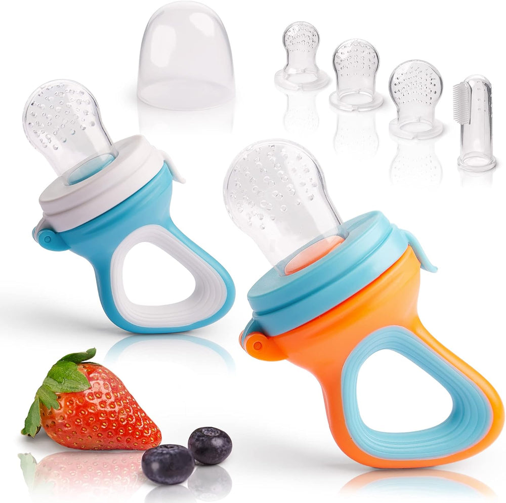Bezpieczny Smoczek do Karmienia dla Niemowląt 1+1 gratis – FruityBite od LiloBébé | Idealny przy Pierwszych Kąskach i Ząbkowaniu