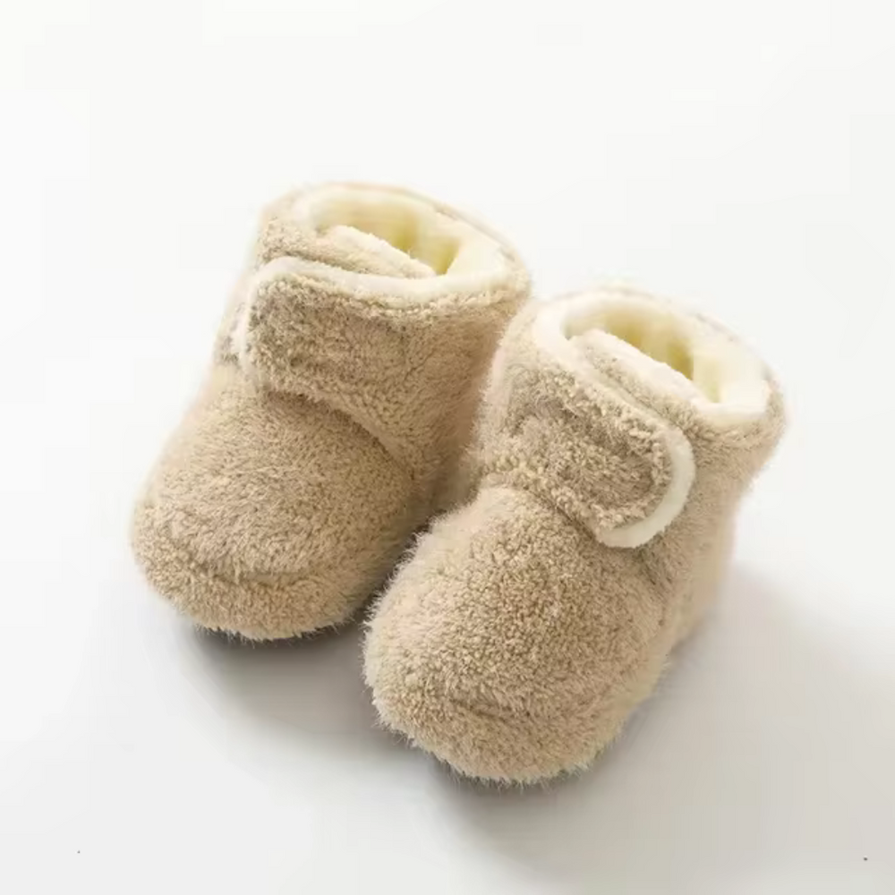 Ciepłe Kapcie Niemowlęce Fleece | CozySteps Skarpetki-Kapcie dla Niemowląt | Komfort i Bezpieczeństwo