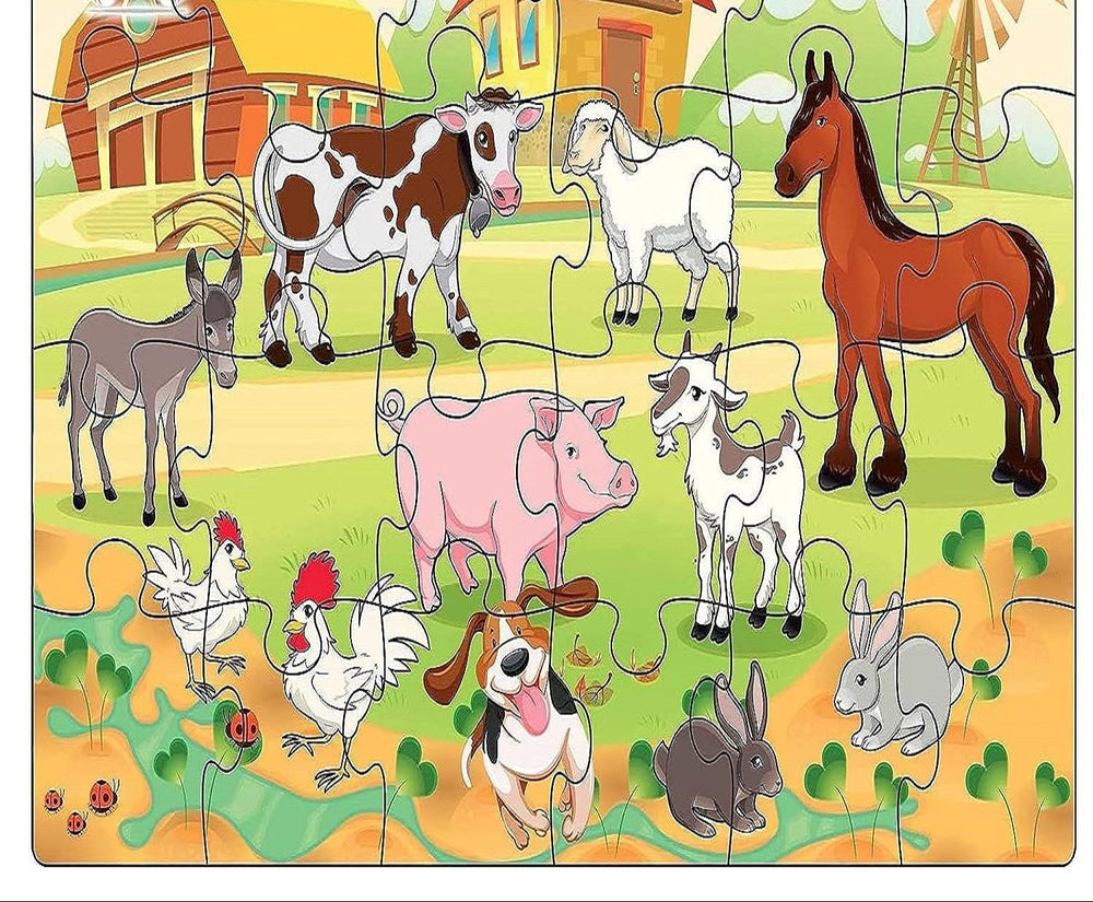 Puzzle Zwierzęta 30 Elementów – Edukacyjne Puzzle dla Dzieci od 3 Lat