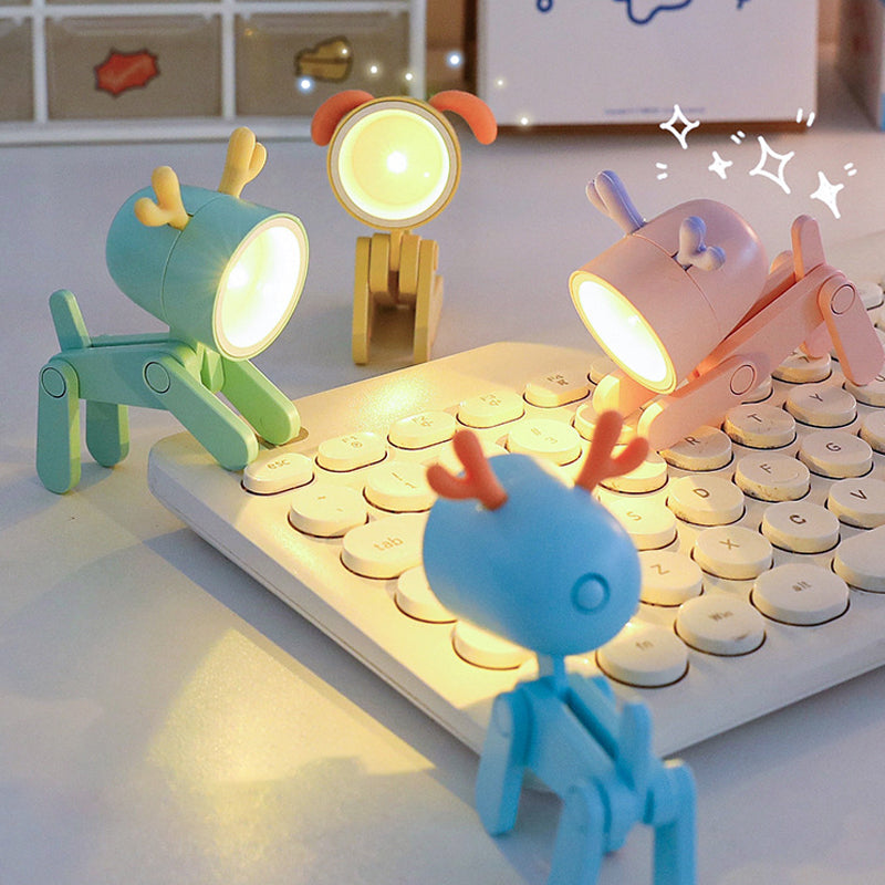 Lampka Nocna Piesek dla Dzieci – Elastyczne LED Ciepłe Światło USB do Ładowania