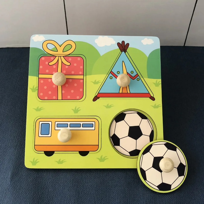 Drewniane Puzzle Owoce dla Maluchów – Zabawka Edukacyjna