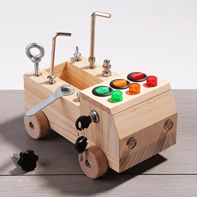BrightHands Montessori Tablica Aktywności – Edukacyjna Tablica LED dla Dzieci 3-12 lat, Rozwój Motoryki Małej i Samodzielna Nauka