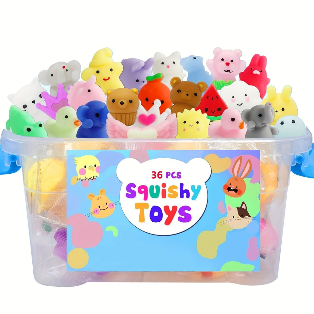 Zestaw 36 Squishy Zwierzątek – Gniotki dla Dzieci i Upominki