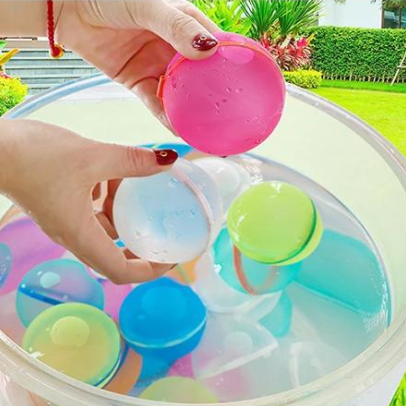 SplashPlay Wielorazowe Balony Wodne – Szybkie Napełnianie, Bezpieczne i Trwałe dla Dzieci od 3 Roku Życia