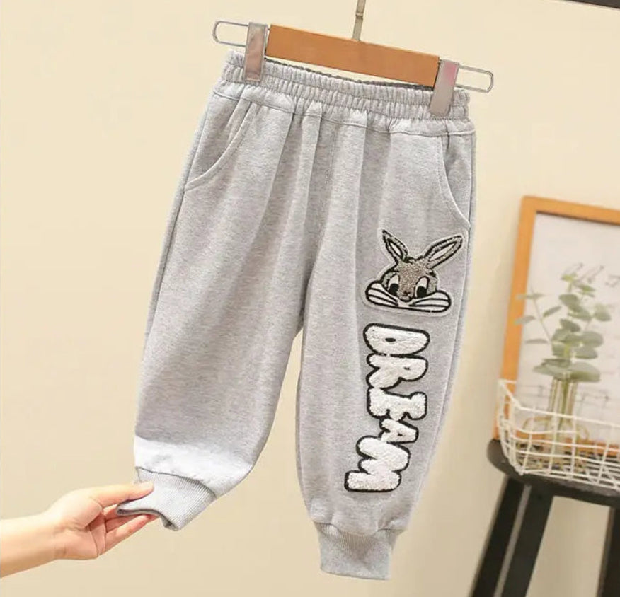 Unisex Ciepły Komplet Bluza i Spodnie z Króliczkiem (2-częściowy)