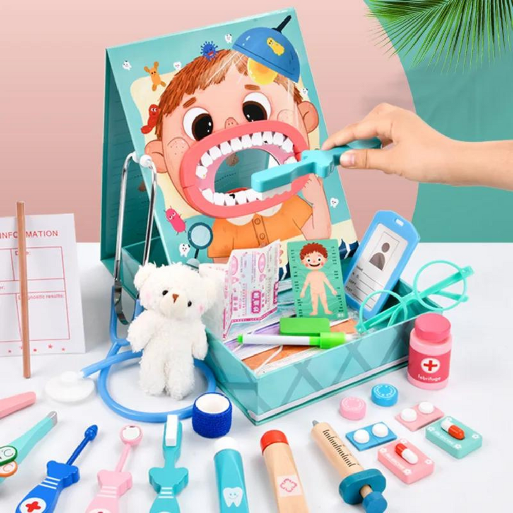Zestaw Zabawkowy Dentysta dla Dzieci – Edukacyjna Zabawka Lekarska & Zabawa w Role 3+ Lat