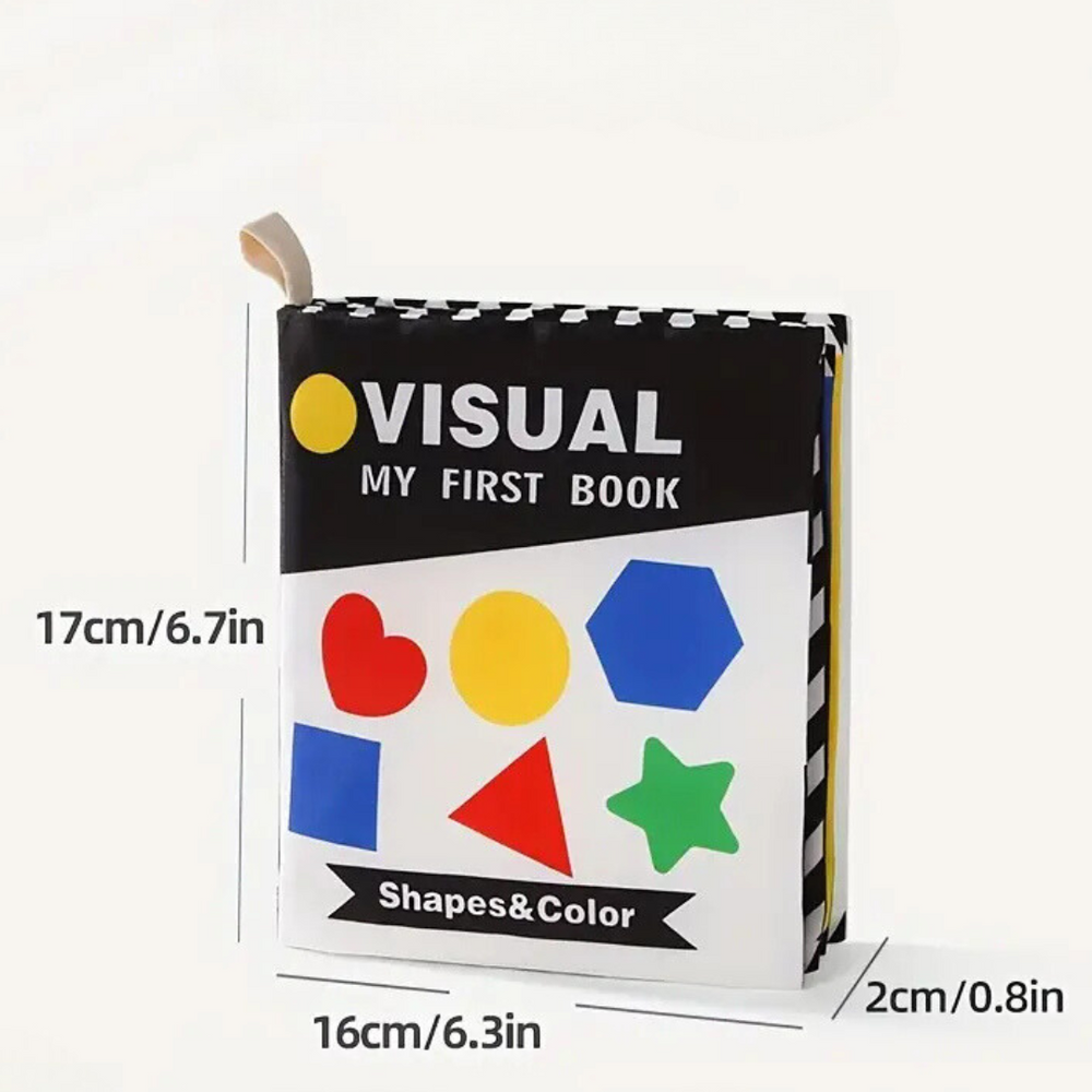 My First Visual Shapes & Color – Sensoryczna Książeczka Materiałowa dla Niemowląt 0-3 Lata