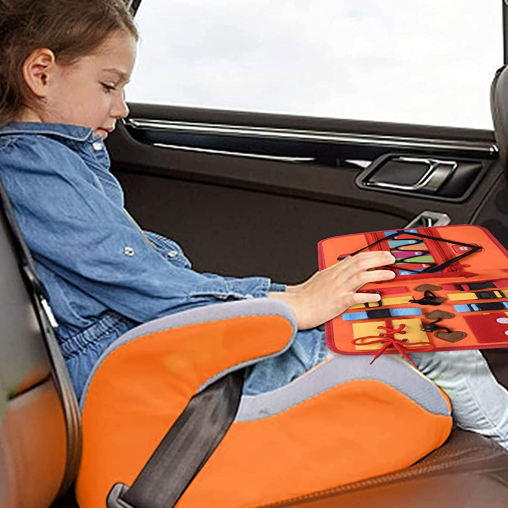 BrightStart Travel Board – Przenośna Tablica Montessori do Kreatywnej Nauki i Rozwoju Motoryki Dzieci