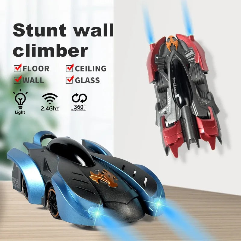 VerticalRover Samochód RC – Auto Kaskaderskie na Ściany i Sufity z LED i Pilotem
