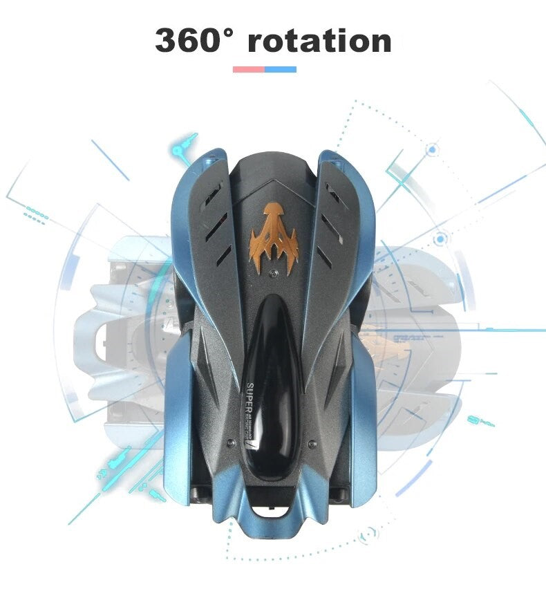 VerticalRover Samochód RC – Auto Kaskaderskie na Ściany i Sufity z LED i Pilotem