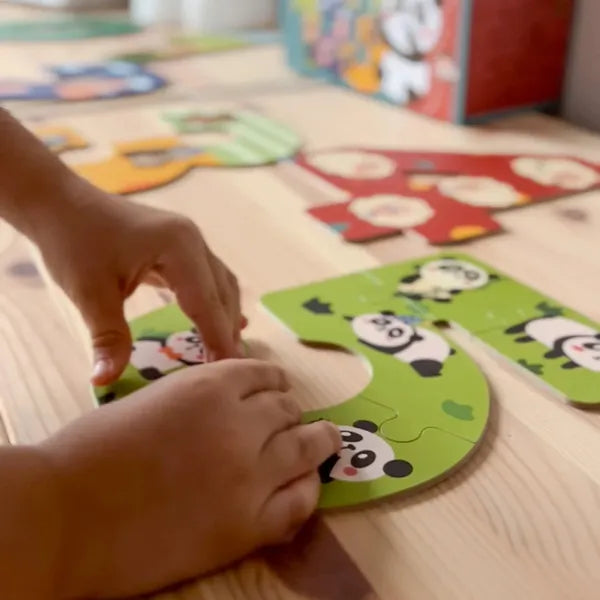 Montessori Puzzle Cyfrowe dla Dzieci – Nauka Liczenia z Liczbami Sensorycznymi