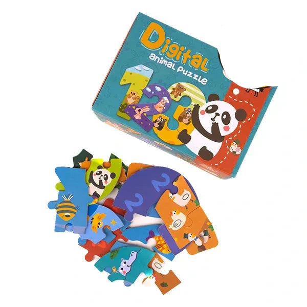 Montessori Puzzle Cyfrowe dla Dzieci – Nauka Liczenia z Liczbami Sensorycznymi
