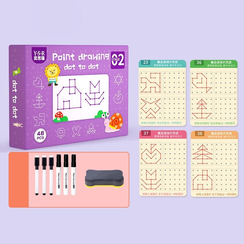 SkillSprout Learning Workbook – Ćwiczenia w Kreśleniu i Gry Matematyczne dla Maluchów i Przedszkolaków