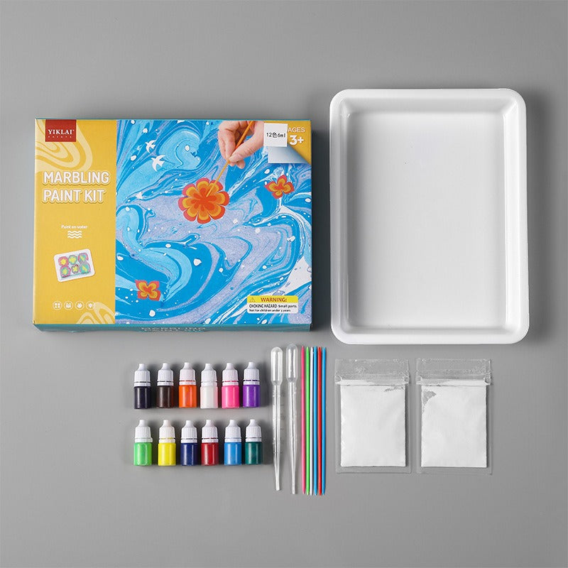 AquaMira Marble Art Kit – Kompletny Zestaw do Malowania na Wodzie dla Wyjątkowych Kreacji