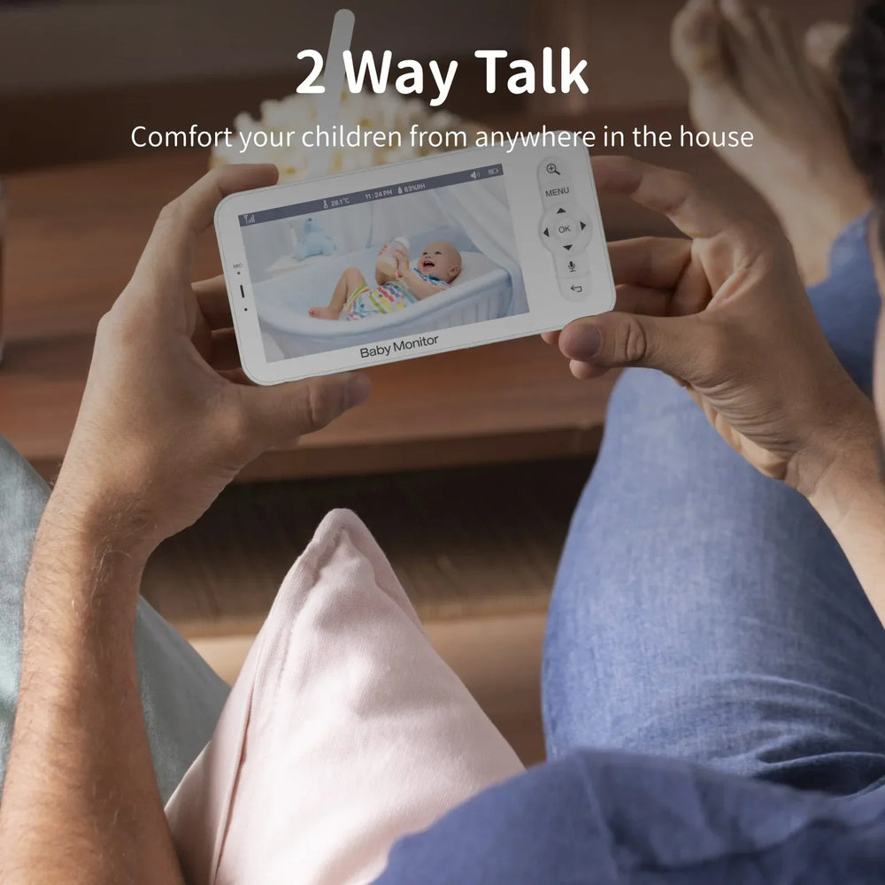 BabyVision 5 HD WiFi Niania Elektroniczna – Obraz na Żywo, Noktowizor i Sterowanie Aplikacją dla Optymalnego Bezpieczeństwa