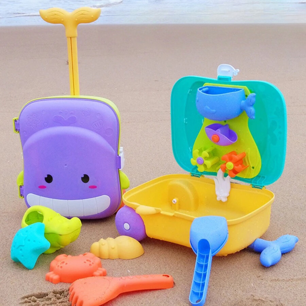 Wózek z Zabawkami Plażowymi dla Dzieci – Kompletny Zestaw do Zabawy w Piasku – Sunplay Piaskowa Przygoda