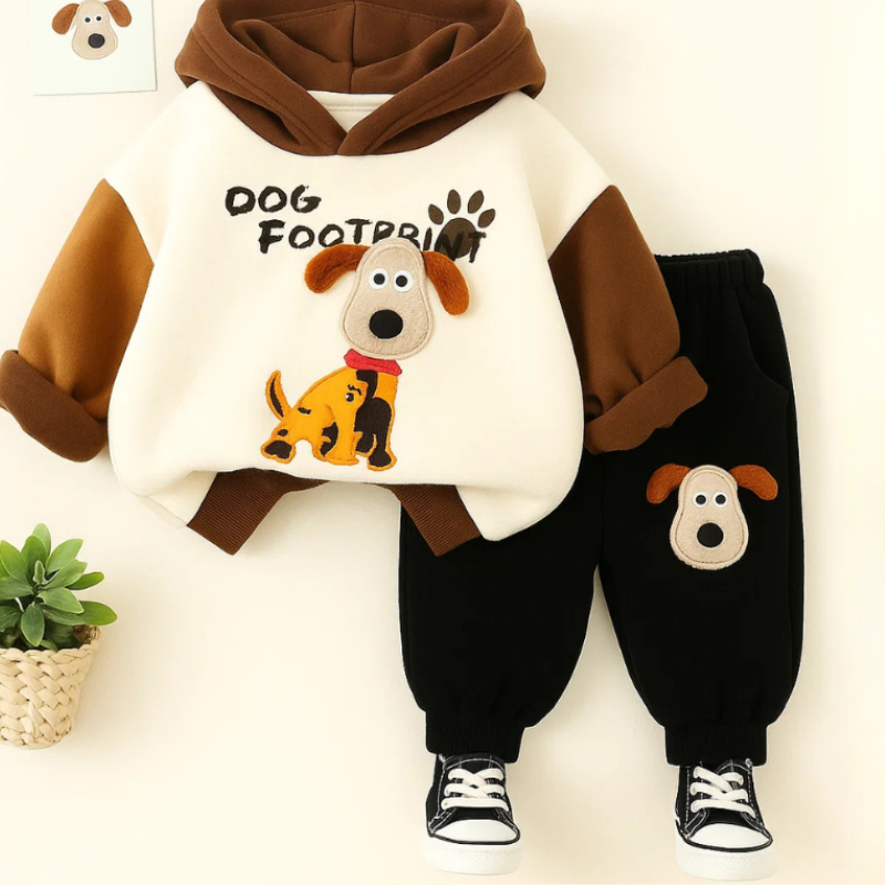 Nordino Kids PupPlay Wiosenny Komplet dla Chłopców – Wygodny i Modny Dres dla Dzieci na Wiosnę 80-120 cm
