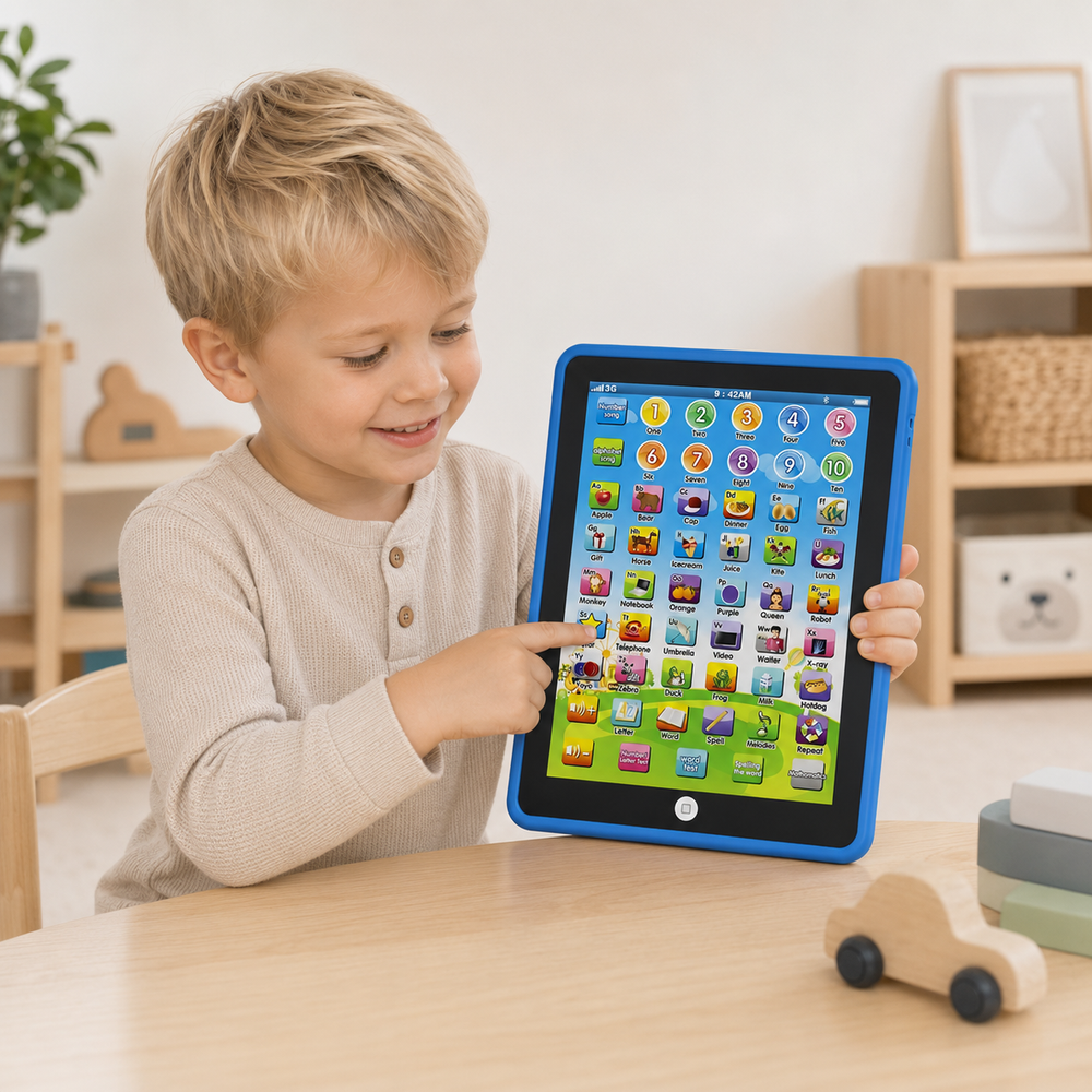 Edukacyjny Tablet dla Dzieci – Interaktywna Zabawka Edukacyjna 3-6 Lat