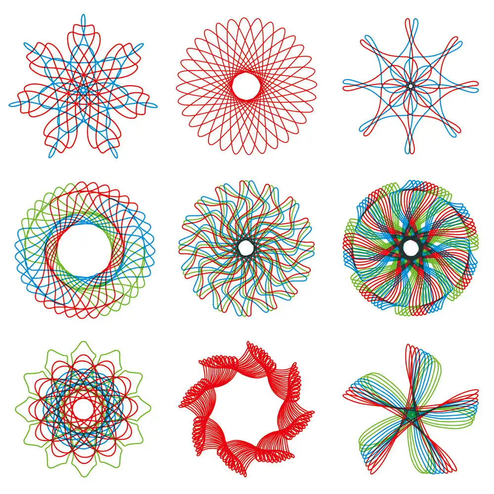 Zestaw Spirograf dla Dzieci – Kreatywny Zestaw do Rysowania z Kółkami Zębatymi (6+)