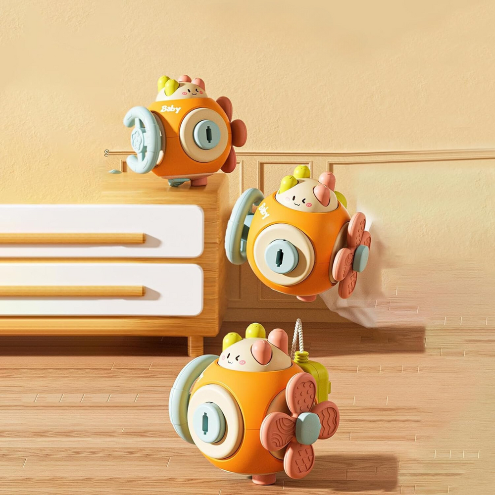 Montessori Fun Ball – Edukacyjna Piłka dla Niemowląt do Rozwoju Sensorycznego i Motoryki Małej