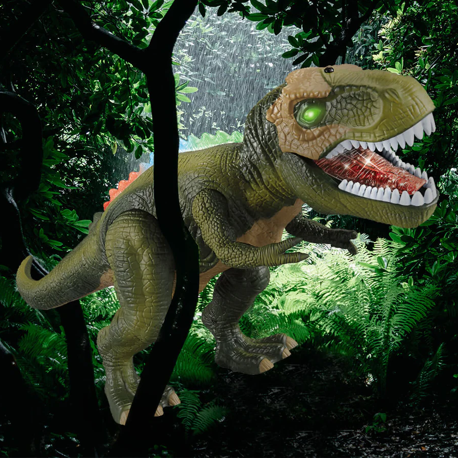 Zdalnie Sterowany Dinozaur – Interaktywna Zabawka z Dźwiękiem i Światłem