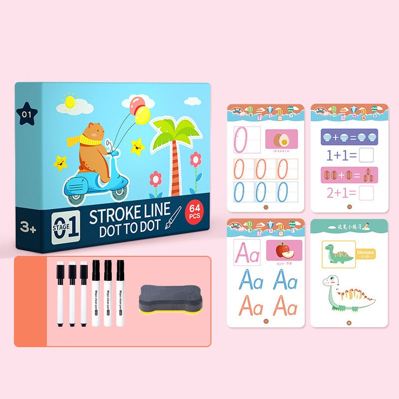 SkillSprout Learning Workbook – Ćwiczenia w Kreśleniu i Gry Matematyczne dla Maluchów i Przedszkolaków
