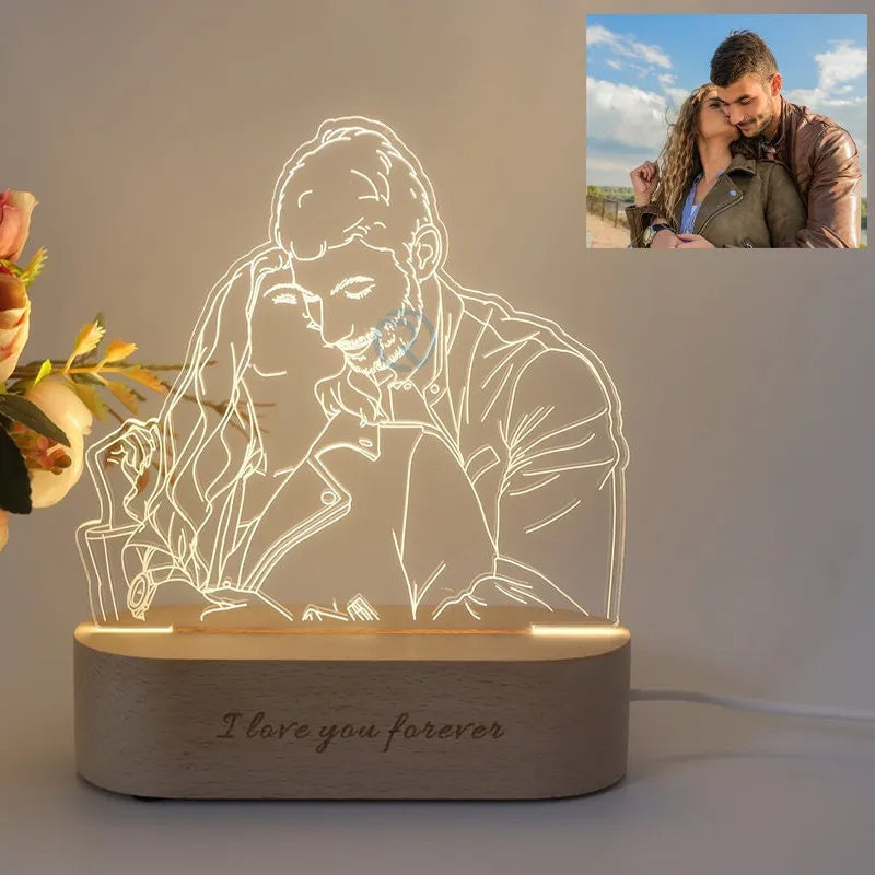 Personalizowana Lampka LED ze Zdjęciem – Wyjątkowy Prezent z Fotografią i Nastrojowym Oświetleniem
