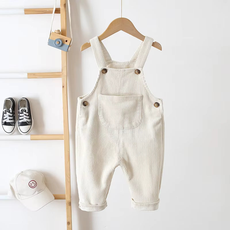 Velora Babywear Loomi Rib Overall – Uniseksowe Ogrodniczki dla Niemowląt z Miękkiej Bawełny na Każdą Porę Roku