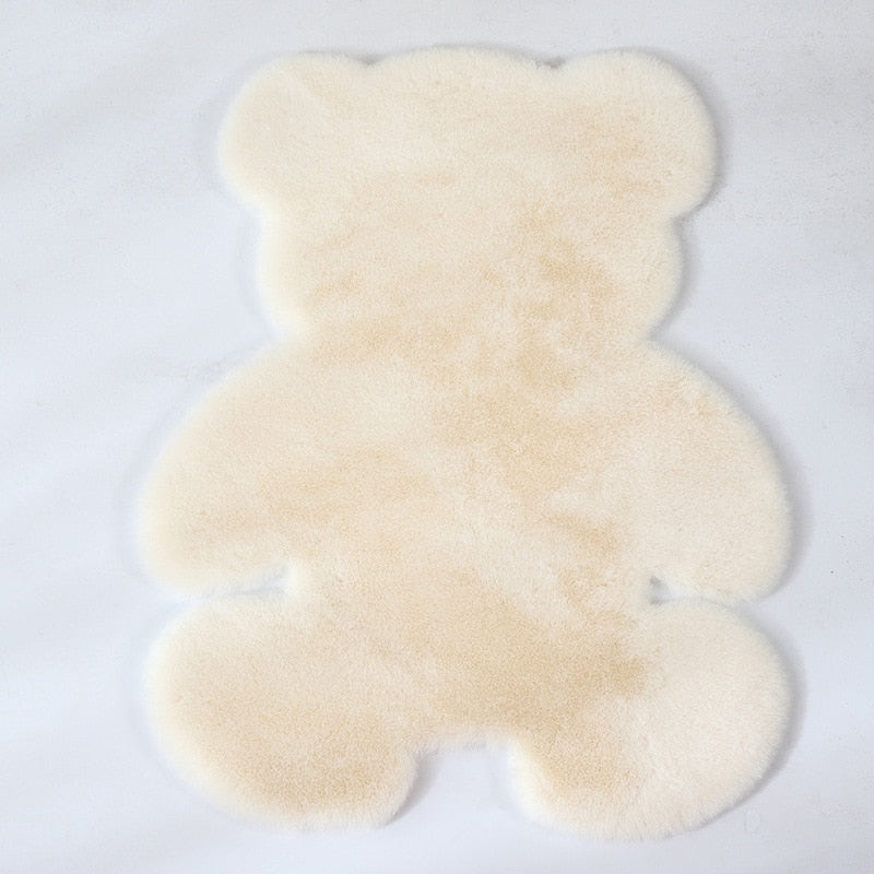 Miękka Mata do Zabawy dla Dzieci w Kształcie Misia | CuddleNest BearSoft Pluszowa Mata z Antypoślizgową Podstawą | Wygodna Mata do Raczkowania i Zabawy do Pokoju Dziecięcego