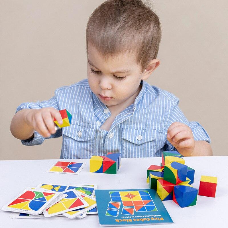 MindBlocks Creator – Drewniana Edukacyjna Układanka dla Dzieci 3+ | Motoryka, Logika i Kreatywność