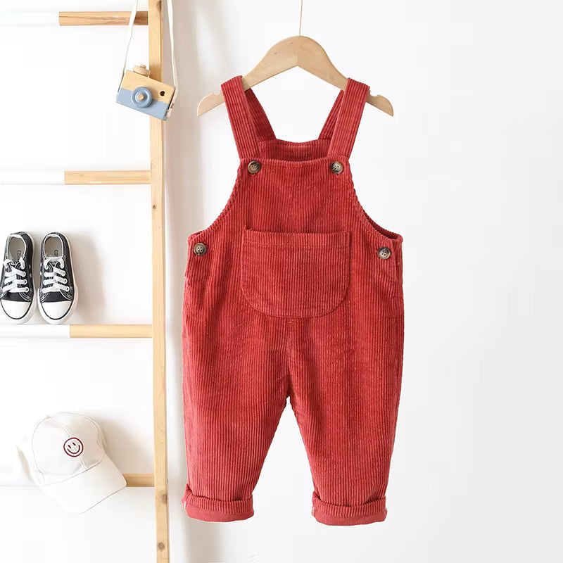 Velora Babywear Loomi Rib Overall – Uniseksowe Ogrodniczki dla Niemowląt z Miękkiej Bawełny na Każdą Porę Roku